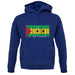 Sao Tome And Principe Barcode Style Flag unisex hoodie