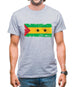 Sao Tome And Principe Grunge Style Flag Mens T-Shirt