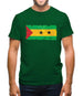 Sao Tome And Principe Grunge Style Flag Mens T-Shirt