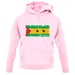 Sao Tome And Principe Grunge Style Flag unisex hoodie