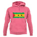 Sao Tome And Principe Grunge Style Flag unisex hoodie