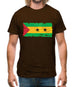 Sao Tome And Principe Grunge Style Flag Mens T-Shirt