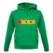 Sao Tome And Principe Grunge Style Flag unisex hoodie