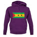 Sao Tome And Principe Grunge Style Flag unisex hoodie