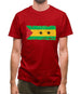 Sao Tome And Principe Grunge Style Flag Mens T-Shirt