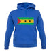 Sao Tome And Principe Grunge Style Flag unisex hoodie