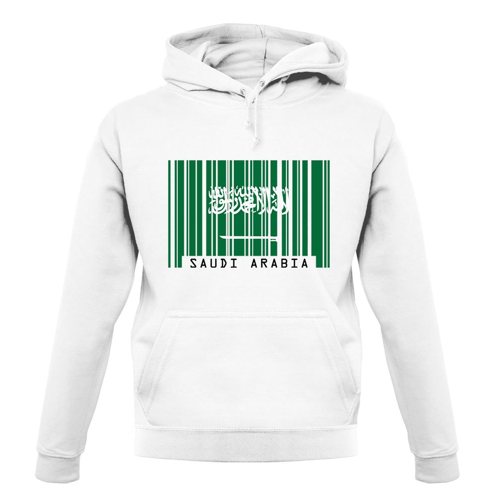 Saudi Arabia  Barcode Style Flag unisex hoodie