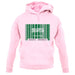 Saudi Arabia  Barcode Style Flag unisex hoodie