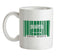 Saudi Arabia Barcode Style Flag Ceramic Mug
