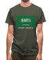 Saudi Arabia  Barcode Style Flag Mens T-Shirt