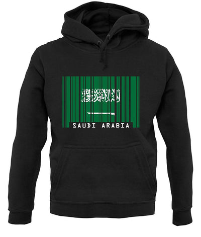 Saudi Arabia  Barcode Style Flag unisex hoodie