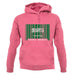 Saudi Arabia  Barcode Style Flag unisex hoodie
