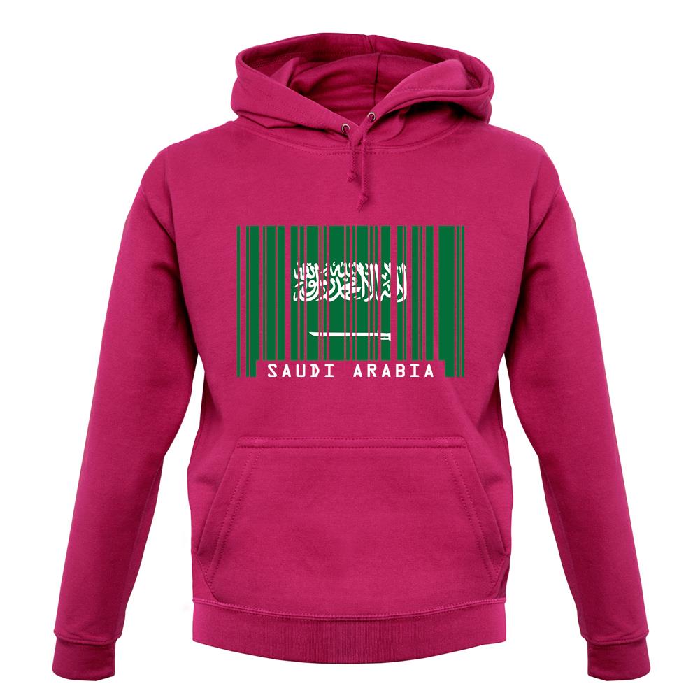 Saudi Arabia  Barcode Style Flag unisex hoodie