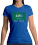 Saudi Arabia  Barcode Style Flag Womens T-Shirt