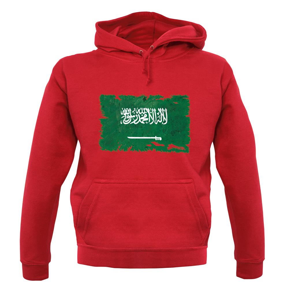 Saudi Arabia Grunge Style Flag unisex hoodie