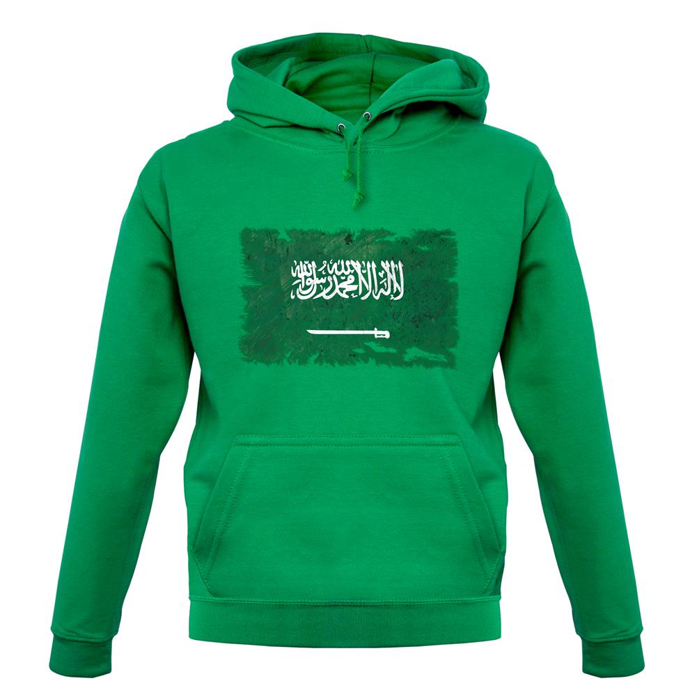 Saudi Arabia Grunge Style Flag unisex hoodie