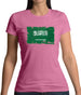 Saudi Arabia Grunge Style Flag Womens T-Shirt