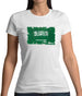Saudi Arabia Grunge Style Flag Womens T-Shirt