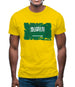 Saudi Arabia Grunge Style Flag Mens T-Shirt