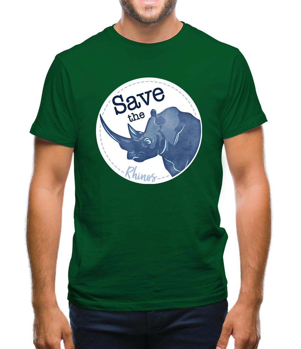 Save The Rhinos Mens T-Shirt