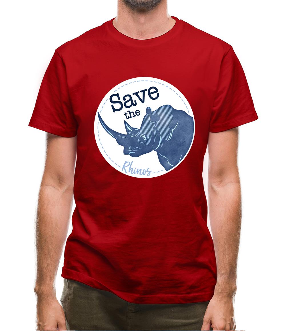 Save The Rhinos Mens T-Shirt