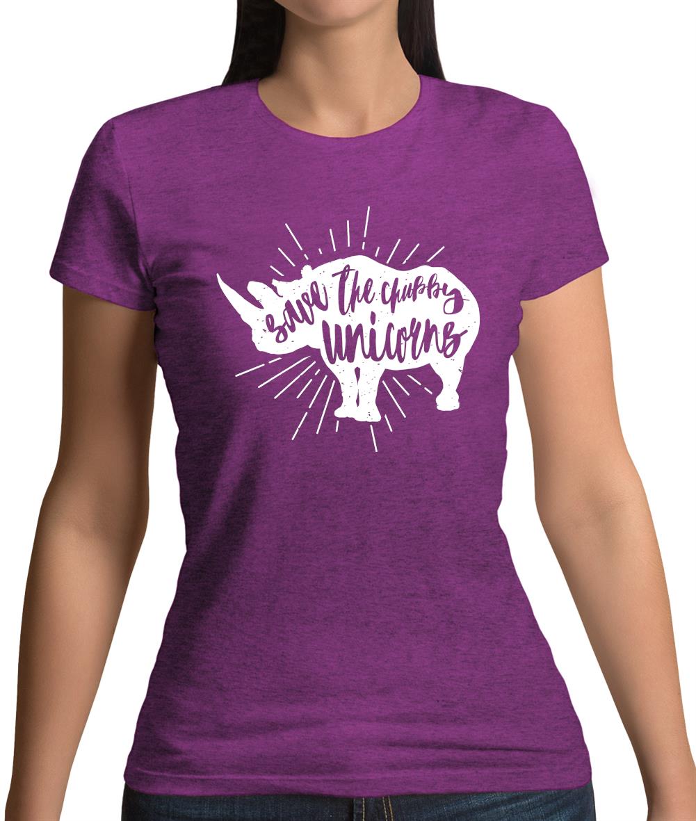 Chubby Unicorns Womens T-Shirt