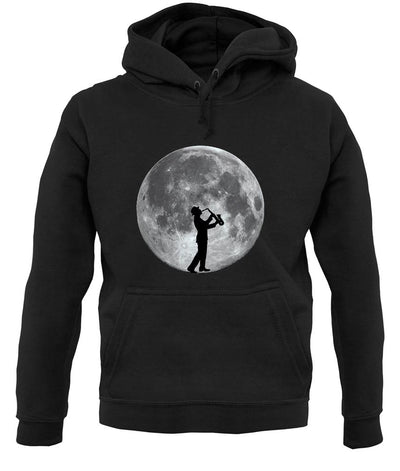 Saxophone Player Moon unisex hoodie