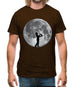 Saxophone Player Moon Mens T-Shirt