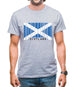 Scotland Barcode Style Flag Mens T-Shirt