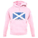 Scotland Barcode Style Flag unisex hoodie