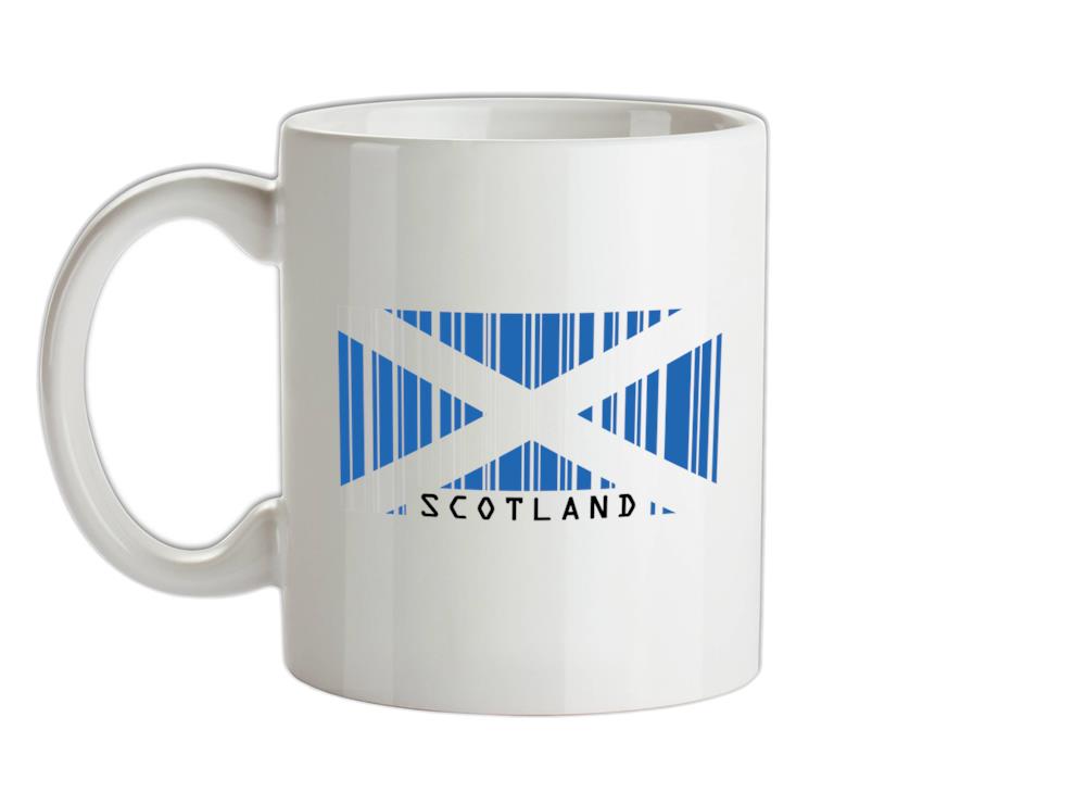 Scotland Barcode Style Flag Ceramic Mug