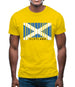 Scotland Barcode Style Flag Mens T-Shirt