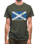 Scotland Barcode Style Flag Mens T-Shirt