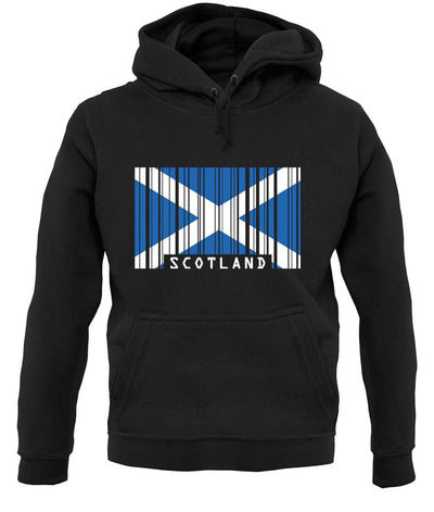 Scotland Barcode Style Flag unisex hoodie
