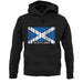 Scotland Barcode Style Flag unisex hoodie