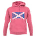 Scotland Barcode Style Flag unisex hoodie