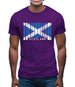 Scotland Barcode Style Flag Mens T-Shirt