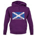 Scotland Barcode Style Flag unisex hoodie