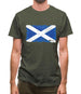 Scotland Grunge Style Flag Mens T-Shirt