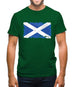 Scotland Grunge Style Flag Mens T-Shirt