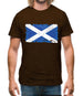 Scotland Grunge Style Flag Mens T-Shirt