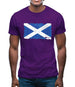 Scotland Grunge Style Flag Mens T-Shirt