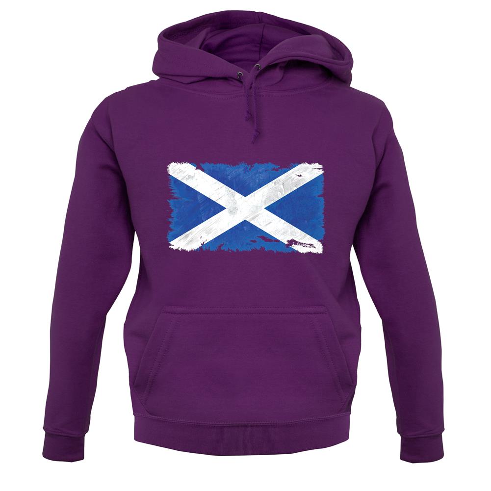Scotland Grunge Style Flag unisex hoodie