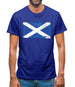 Scotland Grunge Style Flag Mens T-Shirt