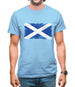 Scotland Grunge Style Flag Mens T-Shirt