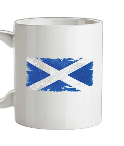 Scotland Grunge Style Flag Ceramic Mug