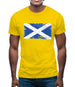 Scotland Grunge Style Flag Mens T-Shirt