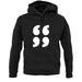 66 99 Quote Marks unisex hoodie