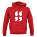 66 99 Quote Marks unisex hoodie