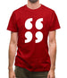 66 99 Quote Marks Mens T-Shirt